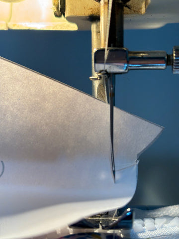 Bent needle in sewing machine