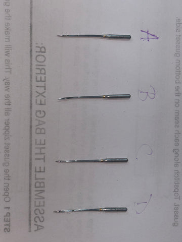bent home sewing needles