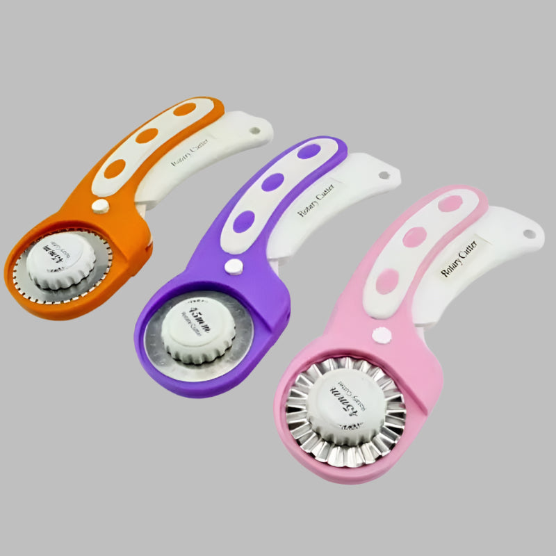 Image of three 45mm Rotary Cutter for sewing