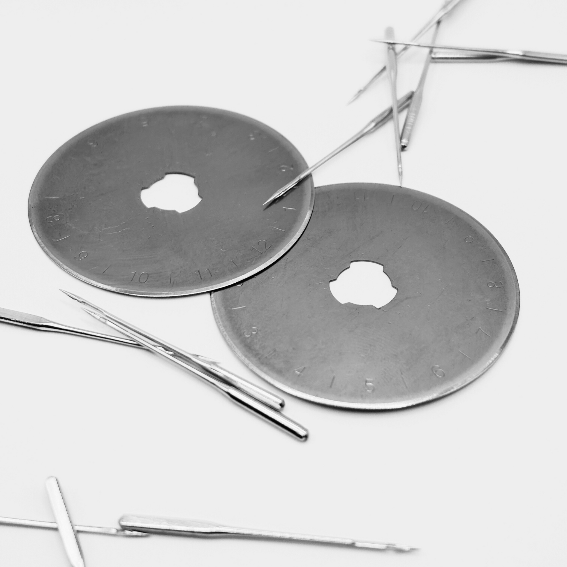 Blades and Needles Bundle - 45mm rotary blades and universal sewing needles