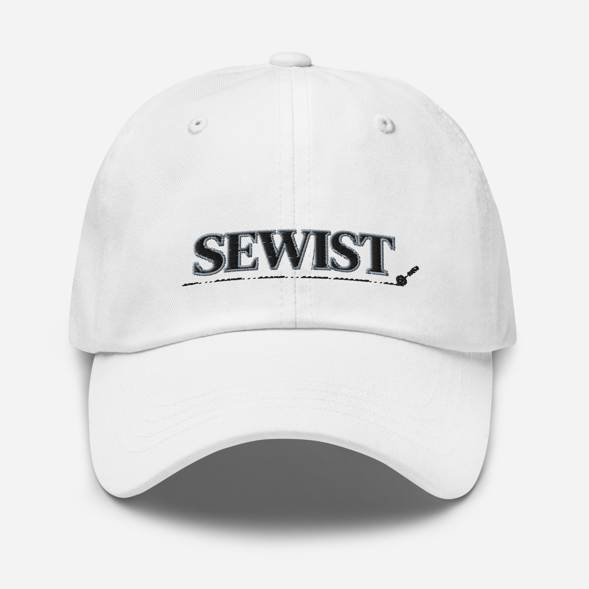 White colored Sewist Cap front view