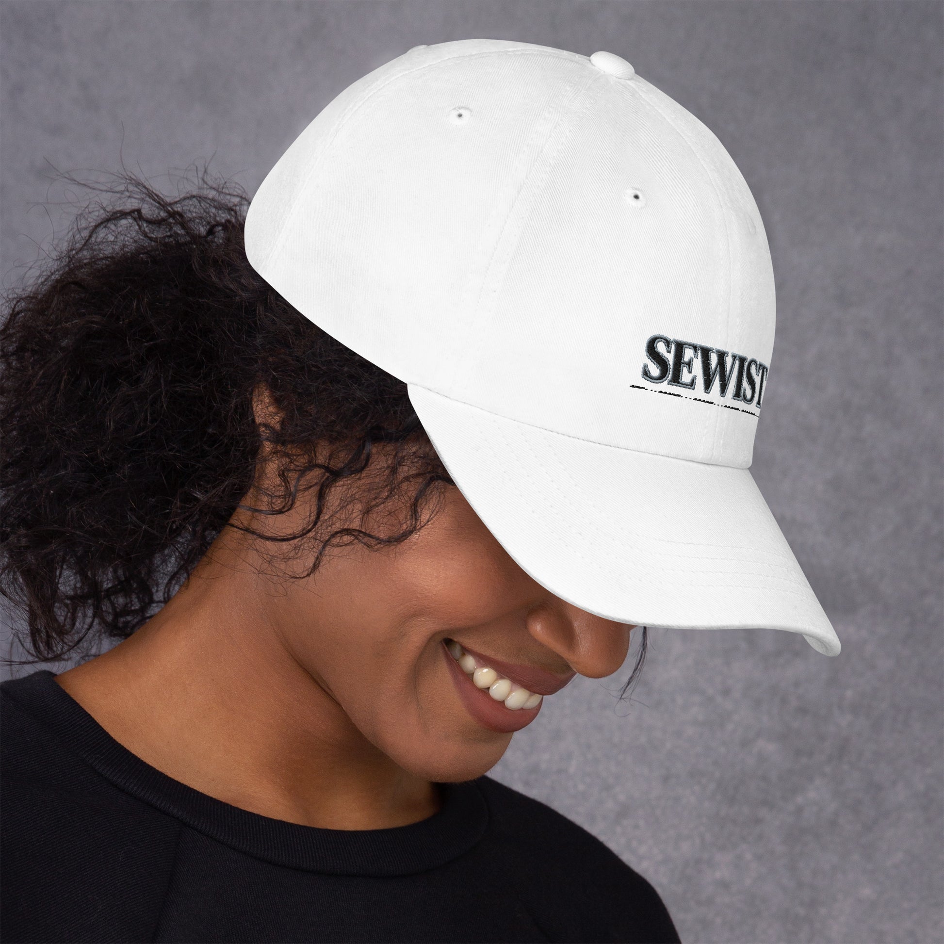 White colored Sewist Cap right-side view